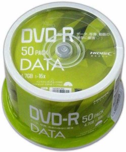 HI-DISC データ用 16倍速対応DVD-R 50枚 VVDDR47JP50