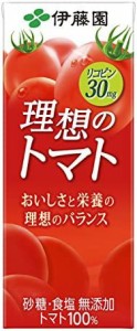 【送料無料】伊藤園 理想のトマト 紙パック 200ml×24本