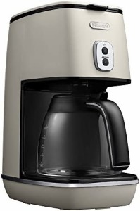 デロンギ(DeLonghi) ディスティンタコレクション ドリップコーヒーメーカー アロマモード搭載 ホワイト 6杯 ICMI011J-W