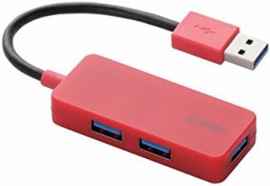 エレコム USB3.0 ハブ 3ポート バスパワー レッド U3H-K315BRD