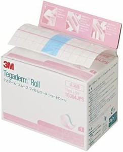 3M テガダーム スムース フィルムロール ショートロール 防水フィルム フィルムドレッシング 10cm幅x5m 1ロール入り 16004JPS 日本製