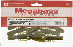 メガバス(Megabass) ワーム ワーム 本仕込 BOTTLE SHRIMP(ボトルシュリンプ)(4inch) カスミグリーンF 38409