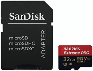 サンディスク ( SANDISK ) 32GB microSD Extreme PRO R=100MB/s W=90MB/s SDアダプタ付き ［海外パッケージ］ SDSQXCG-032G-GN6MA