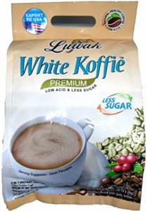Luwak ホワイト コーヒー PREMIUM LESS SUGER (微糖) White Koffie インスタント カフェオレ バリ スティック 20パック [並行輸入品]