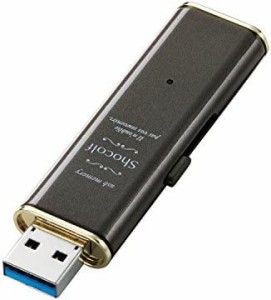 エレコム USBメモリー USB3.0対応 Windows10対応 Mac対応 スライド式 32GB ビターブラウン MF-XWU332GBW