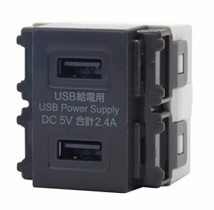 【送料無料】【TERADA 】USB-R3701DG 埋込USB給電用コンセント