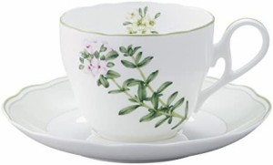 【送料無料】Noritake ノリタケ カップ & ソーサー ( コーヒー ティー 兼用) 250cc イングリッシュハーブズ 電子レンジ対応 タイム ボー