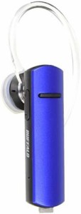 BUFFALO Bluetooth4.1対応 片耳ヘッドセット ブルー BSHSBE205BL