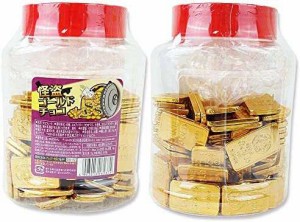 やおきん　怪盗ゴールドチョコ　ポット入り　（1ポット100枚入り・530g）