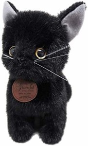 【送料無料】三英貿易 オリジナル ぬいぐるみ グレイスフル(日本製) おすわりCAT 黒猫 W13×D18×H22cm ネコ I-6856