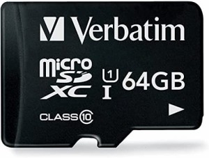 【送料無料】Verbatim バーベイタム microSD 64GB 最大90MB/s UHS-1 U1 class10 アイ・オー・データ機器による安心の国内サポート スマー