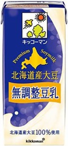 キッコーマン 北海道産大豆 無調整豆乳 1000ml×6本