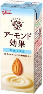 グリコ アーモンド効果 砂糖不使用 アーモンドミルク 200ml×24本 常温保存可能