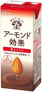 グリコ アーモンド効果 薫るカカオ アーモンドミルク 200ml×24本 常温保存可能