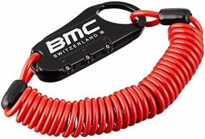 BMC(ビーエムシー) BMCロゴ入り ワイヤー錠 BK Body/Red Wire