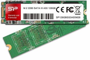 シリコンパワー SSD M.2 2280 3D TLC NAND採用 128GB SATA III 6Gbps 3年保証 A55シリーズ SP128GBSS3A55M28