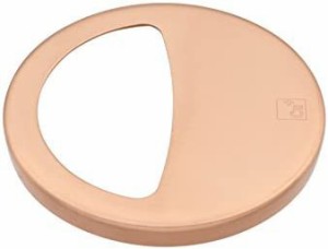 GAONA(ガオナ) 排水口カバー 銅色 約直径7.9×厚み0.8cm (殺菌効果 ヌメリ・臭い防止 衛生的) GA-PB044
