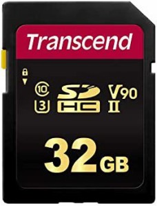 トランセンド SDカード 32GB UHS-II U3 V90 Class10 (最大読出し速度285MB/s,最大書込速度180MB/s) 4K動画撮影【データ復旧ソフト無償提