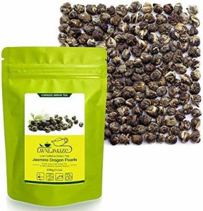 LWXLJMJZC-100g ジャスミン茶 中国茶 茉莉花香 茉莉龍珠 白龍珠 緑茶