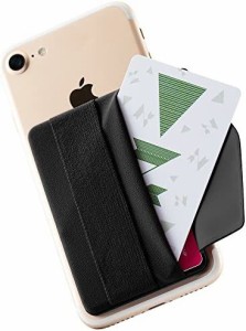 【送料無料】Sinjimoru スマホストラップ 背面 カード収納 ポケット、 片手操作便利 スマホ 落下防止バンド iphone/androidなど 全機種対