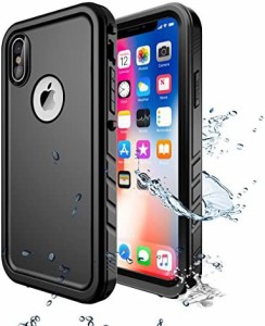 SPORTLINK iPhone X 用 防水ケース iPhone XS 用 防水ケース 完全防水 アイフォン X/XS 対応 保護ケース 軽量 無線充電サポート 耐衝撃