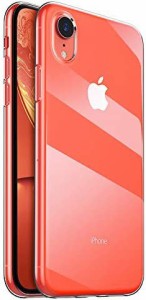 ORANGA iPhone XR ケース クリア TPU 指紋防止 キズ防止 Qi充電対応 薄型 カメラ保護 アイフォンXR (iPhone XR, クリア)