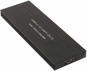 アイネックス USB3.0接続 UASP対応 M.2 SATA SSDケース HDE-10