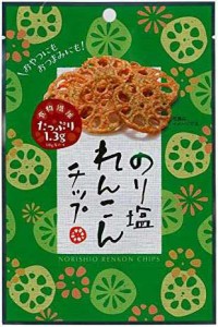 壮関 のり塩れんこんチップ 18g ×6袋