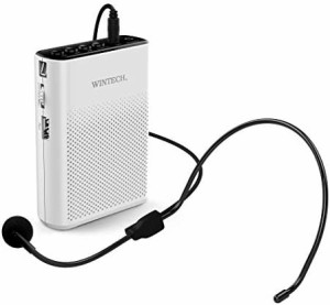 WINTECH ハンズフリー 拡声器 マイクロSD/USB（MP3、WMA,WAV）再生対応・AUXIN端子 KMA-200