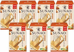 江崎グリコ SUNAO スナオ クリームサンド アーモンド&バニラ(1枚あたり糖質4.5g) ×7箱