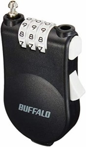 BUFFALO ワイヤー巻き取り式ダイヤルロック BSL10