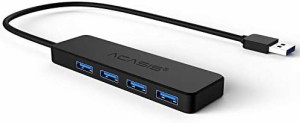 USB3.0ハブ 4ポート USB 3.0高速ハブ 5Gbps高速 USB HUB MicroUSB給電ボード付き バスパワー対応 Ｗｉｎｄｏｗｓ/Ｍａｃ ブラック.