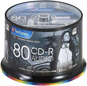 バーベイタムジャパン(Verbatim Japan) 音楽用 CD-R 80分 50枚 ホワイトプリンタブル 48倍速 MUR80FP50SV2