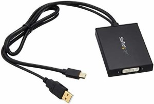 StarTech.com Mini DisplayPort - デュアルリンクDVI 変換アダプタ ブラック USBバスパワー対応 DVIアクティブディスプレイコンバータ MD