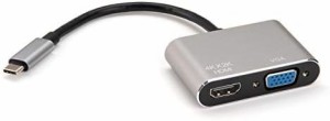 センチュリー USB Type-C to HDMI / VGA 変換アダプター CCA-UCHDVGA-V2
