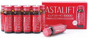 アスタリフト (ASTALIFT) コラーゲンドリンク ピュア コラーゲン 10000 (1箱 30ml×10本） ノンカフェイン 無添加 ピーチヨーグルト味