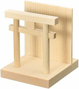 【送料無料】サンメニー 仏具 神棚 御札立て 鳥居型 木製 (約)9×8×9.9cm 朱印状 お守り置きにも 日本製 神札置き 神札ホルダー 仏具小