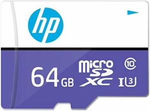 【】HP microSDXCカード 64GB パープル UHS-I(U3) 4K Class10対応 最大読出速度100MB/s、最大書込速度35MB/s HFUD064-1U3-PA
