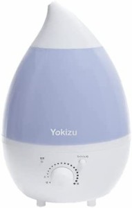 【送料無料】Yokizu 加湿器 次亜塩素酸水対応 卓上 アロマ 大容量 超音波式 しずく型 6-9畳 朝まで連続稼働 LEDライト 寝室 リビング 静