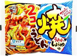 五木食品 2コ焼うどんしょうゆ味 396g ×18個(常温保存商品)(生タイプ即席?)