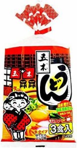 五木食品 3食入スープ付うどん 564g ×12個(電子レンジ調理可能)(常温保存商品)