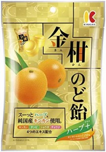 キンカン キンカンの金柑のど飴ハーブプラス 80g ×6個