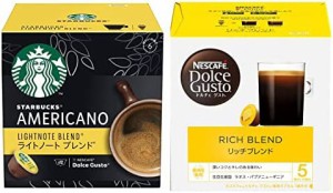 【セット買い】ネスレ スターバックス ライトノートブレンド ネスカフェ ドルチェ グスト 専用カプセル 12杯分 & ネスカフェ ドルチェグ