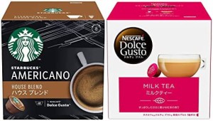 【セット買い】ネスレ スターバックス ハウスブレンド ネスカフェ ドルチェ グスト専用カプセル 12杯分 & ネスカフェ ドルチェ グスト 専