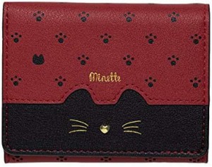 【送料無料】NATURALdesign ミニ財布 三つ折り財布 猫 かわいい 雑貨 ミネット minette