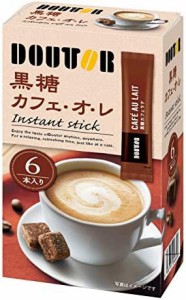 ドトールコーヒー インスタントスティック黒糖カフェオレ 6P ×6箱 インスタント(スティック)