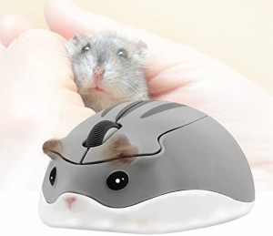 DIGIBLUESKY ワイヤレスマウス 2.4GHz かわいいハムスターマウス 光学式 マウス 1200DPI 3ボタン 無線 マウス 小型 軽量 コンパクト 持ち