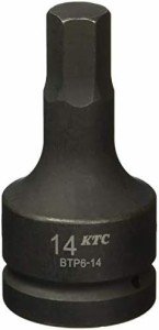 京都機械工具(KTC) 19.0sq. インパクトレンチ用ヘキサゴンレンチ BTP6-14P
