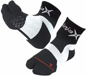 D&M ディーアンドエム ninjaX ニンジャクロス バレーボール ソックス 機能性 靴下 ジャンプ用 1ペア入り 日本製 黒