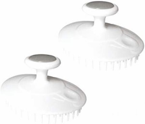 東和産業 ボディブラシ リラケアシャンプーブラシ ヘッド用 お風呂用 2個入 ホワイト 約8×10×5cm